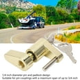 thumbnail image 3 of Lock, Long Service Life Trailer Tongue Coupler Lock  for Trucks Black,Gold, 3 of 7