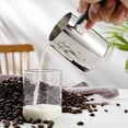 thumbnail image 4 of UPOUART Stainless Steel Milk Frothing Pitcher for Storing Coffee Milk Juice with Ergonomic Handle Silver 12oz, 4 of 8