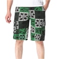 thumbnail image 2 of DDAPJ pyju Cargo Shorts for Men Striped Print Patchwork Mens Cargo Shorts Fashion Casual Lightweight Vacation Shorts with Multi Pocket, 2 of 4