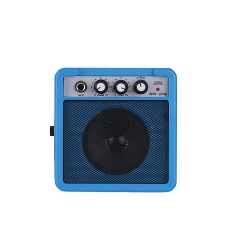 Vistreck 5W Mini Guitar Amplifier Amp Speaker with 3.5mm & 6.35mm Inputs 1/4 Inch Output Supports Tone Adjustment Overdrive