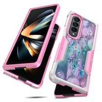 Samsung Galaxy Z Ford 4 Case, Rosebono Hybrid Dual Layer Graphic Design Pattern Heavy Duty Protection Case For Samsung Galaxy Z Ford 4 (Dream Catcher)