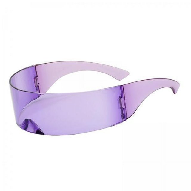3 Gafas De Sol Futuristas Con Estilo, Novedad Para Carnaval, Protector De Ojos, Graduación, Mujeres, Color Morado