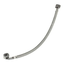 SDFGTstore Elbow Steel Braided Flexible Hose Pipe 1/2inBSP 350mm High Pressure Plumbing