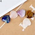 thumbnail image 5 of PULLIMORE 10 Pcs Natural Crystal Stone Love Heart Pocket Stones Balance Healing Chakra Rock (Pink), 5 of 6