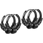 ICOL 4 pcs Earrings Hoops Minimalist Earrings Piercing Dragon Totems Men Earrings
