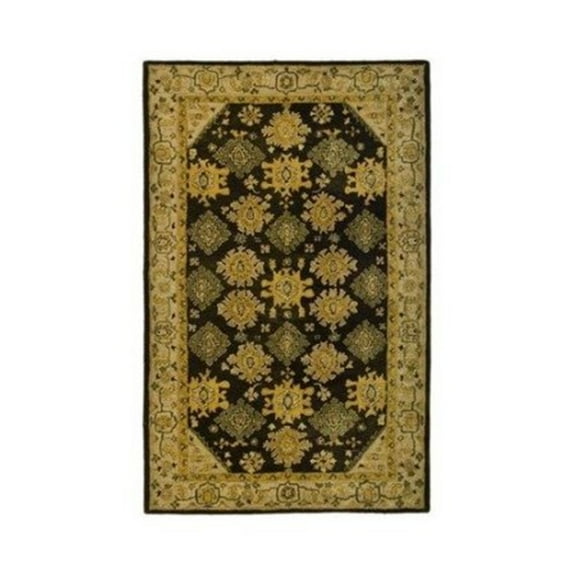 Safavieh  Handmade Taj Mahal Bibine Traditional Oriental Wool Rug 9'6" x 13'6" 10' x 14' Indoor Living Room, Bedroom, Dining Room Rectangle