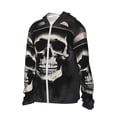 thumbnail image 2 of Fotbe Magician Hat Skull Men's Women's UPF 50+ Sun Protection Jacket Hooded Cooling Shirt with Pockets Hiking Outdoor Performance-X-Large, 2 of 8