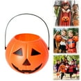 thumbnail image 2 of Halloween Candy Bucket Plastic Pumpkin Bucket Trick Or Orange Bucket Mini Halloween Bucket Party, 2 of 8