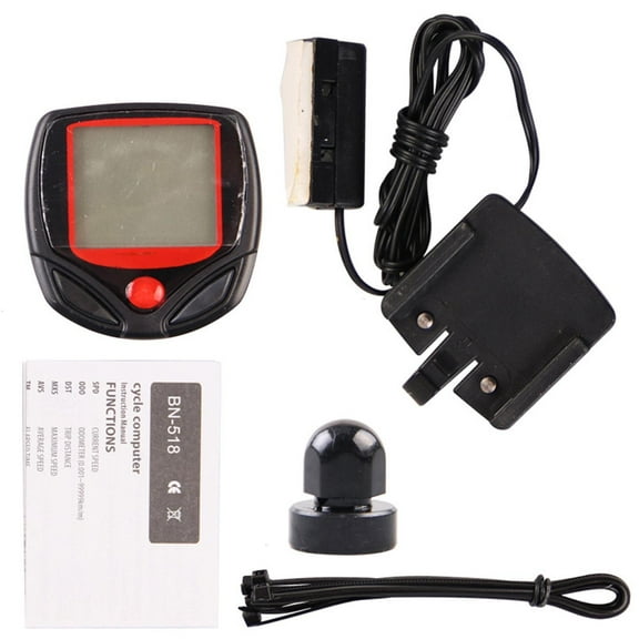 hejhncii Mini Bicycle Speedometer Odometer Wireless Bike Computer with LCD Backlight Display Mountain Road Bike Computer Odometer
