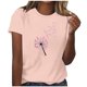thumbnail image 1 of Mujeres Pantalones Cortos, Verano Ocio Impresión Cuello Redondo Camiseta de Manga Corta, Blusa de Moda Casual, 1 of 4