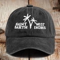 thumbnail image 2 of Yuanlong Unisex Baseball Cap Letter Palm Tree Embroidery Washed Cotton Dad Hat Adjustable Vintage Outdoor Casual Travel Cap, 2 of 3