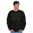 thumbnail image 4 of Xmas Holly Jolly Handsome Pattern Sweatshirt for Men or Women Brisco Brands S, 4 of 6