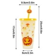 thumbnail image 6 of Halloween Party Decorations Halloween Decorations, Halloween Color Changing Cups With Lids And Straws Plastic Tumblers With Lids And Straws, Kids Cups With Straws And Lids For Halloween De, 6 of 9
