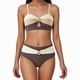 thumbnail image 2 of Traje de baño de dos piezas Tankini para mujer, estilo conservador de primavera, con falda de color liso y abertura en la parte delantera, tankinis para mujer, trajes de baño de dos piezas para mujer,, 2 of 7