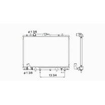 97 04 Mb Mntro Spt 3.0/3.5L V6 A/Mt 1R Pa Rad Fits select: 1999-2004 MITSUBISHI MONTERO