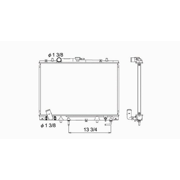 97 04 Mb Mntro Spt 3.0/3.5L V6 A/Mt 1R Pa Rad Fits select: 1999-2004 MITSUBISHI MONTERO