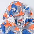 thumbnail image 4 of Usaibhir Toddler Boy Windbreaker with Hoods Kids Zipper Windproof Dinosaur Jacket Lightweight Spring Fall Coat, 4 of 11