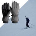 thumbnail image 3 of Guantes de Invierno shamjiam Pantalla Elástico Resistente Cuero Antideslizante Gris L, 3 of 8