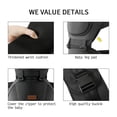 thumbnail image 4 of Portabebés con asiento para la cadera, portabebés para recién nacidos y niños pequeños, 6 en 1 formas de llevar, todas las estaciones, portabebés ajustable para lactancia (negro, 4 of 5