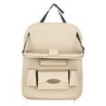 thumbnail image 1 of Organizador para asiento trasero de coche con soporte plegable para tableta. Alfombrillas resistentes hasta 15 kg. Beige, 1 of 9