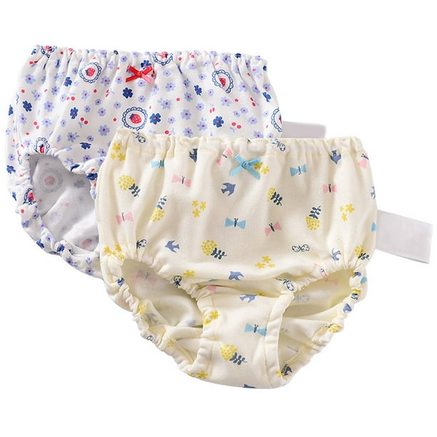 2PCS Girls Baby Disper Pants Cotton Children Panty Girl Panties Underpants  Newborn Boys Toddler Underwear 
