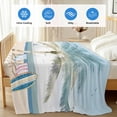 thumbnail image 4 of Summer Beach Chair Cooling Blanket, Lightweight Breathable Summer Throw Blanket with Double Sided Cold Effect, Coastal Palm Trees Canoeing Picnic Beach Blankets Bed Sheet for Hot Sleepers 30"x40", 4 of 8