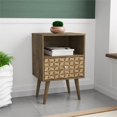 thumbnail image 2 of Manhattan Comfort Liberty 1.0 Table de Chevet 1 Tiroir en Brun, 2 of 8