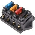thumbnail image 3 of Fuse Car 4 Way Circuit Standard ATO Blade Fuse Box Block Holder 12V/24V+4 Way Fuse, 3 of 6