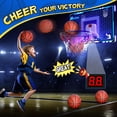thumbnail image 2 of Canasta de baloncesto HopeRock Indoor Mini con LED para niños con 3 pelotas, 2 of 7