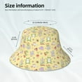 thumbnail image 3 of KLL Frog Bee Bucket Hat for Women Men Packable Travel Beach Sun Hat Outdoor Rave Accessories Reflective Fisherman Cap, 3 of 7