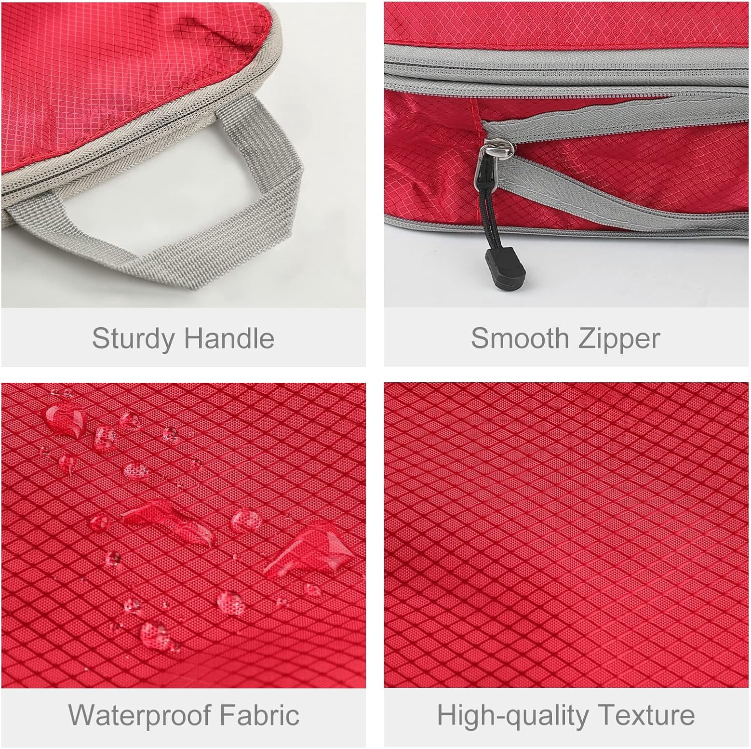 XiHAMA Compression Packing Cube Set for Carrying on Luggage Travel Packing Organizers with Laundry Bag for Backpack