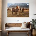 thumbnail image 3 of Elephant Stock The Amazing Icelandic Horses Wall Art - Horizontal Canvas Wall Art - Living Room Wall Decor - Animal Canvas - Gray And Brown Decor By Scott Stulberg - 48" x 32", 3 of 8