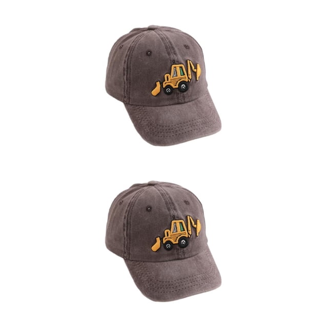 Gorra de Béisbol Sonducket para Niños con Protección Solar Poliéster Transpirable UV Café 2Conjunto