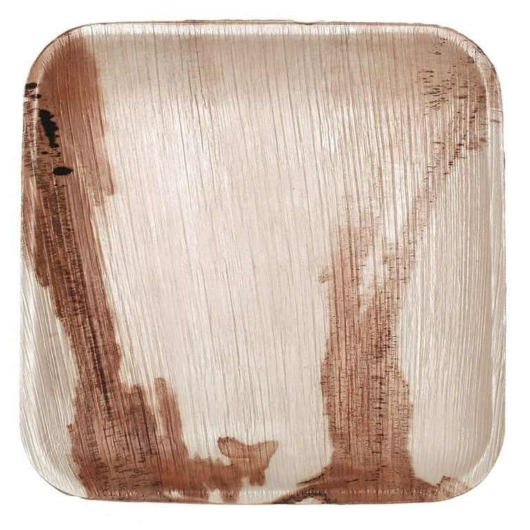 Leafware Square Palm Leaf Plate & Lid Combo