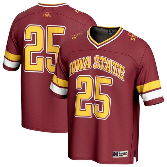 Unisex GameDay Greats Cardinal Iowa State Cyclones Lightweight Collegiate Football Fashion Jersey