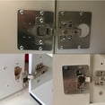 thumbnail image 4 of Cabinet Hinge Repair Plate Stainless Steel Repair Plate for Cupboard Hinges, 4 of 12