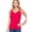 118-Hot Pink, variant on Women's Stylish V- Neck Seamless Lace Rib Cami Tank Top (Small, Mustard)