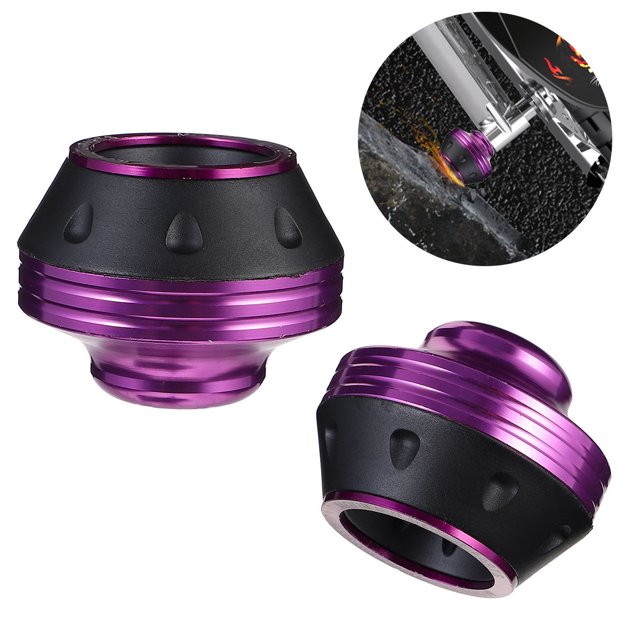 unbranded 2Ud Accesorios Para Motocicleta Anticolisión De Aleación Protección Para Morado
