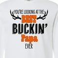 thumbnail image 4 of Inktastic You're Looking at the Best Buckin' Papa Ever Hunting Long Sleeve T-Shirt, 4 of 5