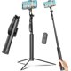 thumbnail image 1 of Palo de Selfie Trípode de Viaje para Teléfono Celular con  Remoto y Soporte para Teléfono, Palo Selfie Extensible para , Trípode para  para Grabación de Video, 72 Pulgadas, Negro, 1 of 6