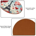 thumbnail image 5 of Valentine's Day 6PCS Round Coasters Microfiber Leather 11x11 cm/4.3x4.3 in - Set of 6 Drink Coasters for Home and Bar Use - & Easy to Clean Beverage Coasters Pack, 5 of 6