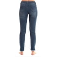 thumbnail image 3 of Just Love Denim Wash Ripped Jeggings for Women (Medium Ripped Denim Stretch Fabric, 2X), 3 of 3