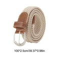 Agiufgs Braided Stretch Belt 100 X 0.98 in, Elastic and Adjustable Hole ...