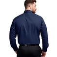 thumbnail image 2 of Youclos Men's Stretch Slim Fit Long Sleeve Shirt - Soft Long-Lasting Stretch Wear for Daily Commute and Business Casual, 2 of 6