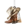 thumbnail image 1 of 1 Pcs Sturdy Hanging Ornament Ornamental Acrylic Auto Rearview Mirror Cowboy Flat Car Pendant for Home, 1 of 9