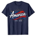 thumbnail image 2 of MuXiKeJi Clothes 250 Anniversary USA Shirt Women's Short Sleeve T-Shirt Patriotic American Flag Eagle Tops 1776-2026 Tshirt Gifts, 2 of 4