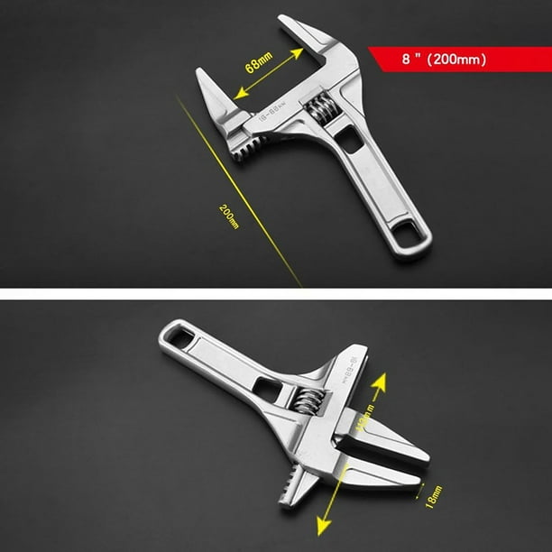 300mm Adjustable Spanner 16 68mm Open End Wrench Short Shank Large