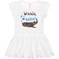 thumbnail image 3 of Inktastic Whale, Hello Cute Whale Shark with Bubbles Girls Baby Dress, 3 of 5