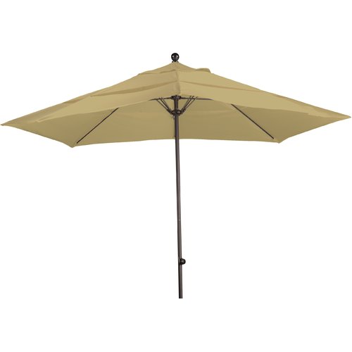 California Umbrella EZF118-5401-DWV 11 ft. Fiberglass Easy Lift No Crank No Tilt Market Umbrella - Bronze and Pacific Blue - image 4 of 7
