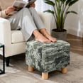 thumbnail image 4 of TSOVTHRID Pixel Camouflage Pattern Ottoman Cover Square Soft Stretch Slipcover for Square Ottomans, Anti-Slip Footstool Cover with Elastic Bottom, Machine Washable, 4 of 7